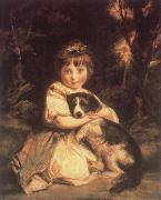 Sir Joshua Reynolds Miss Bowles USA oil painting artist